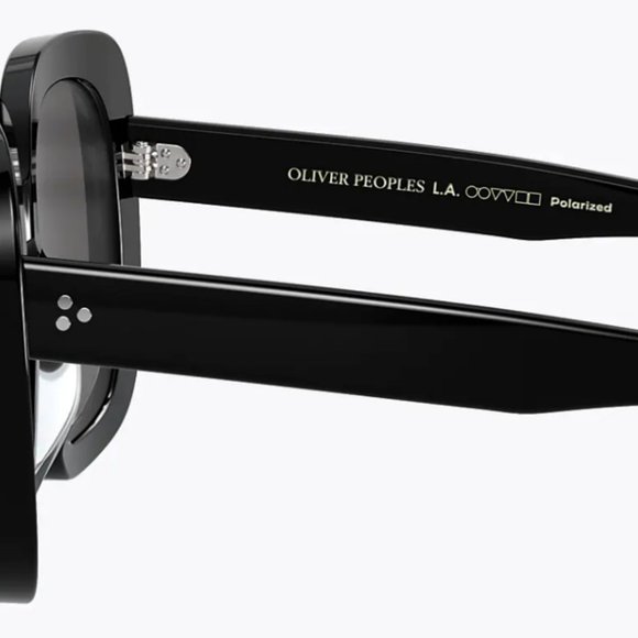 Oliver Peoples Women\'s Nella 56mm Polarized Sunglasses Black / Grey Polar